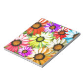 Gerbera kleurige bloem notitieblok (Linkerzijde)