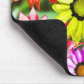 Gerbera kleurige bloemen muismat (Hoek)