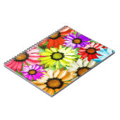 Gerbera kleurige bloemen notitieboek (Linkerzijde)