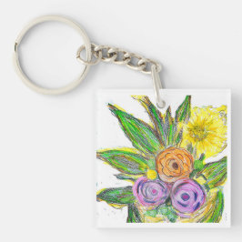 Gerbera Madelief Sleutelhanger