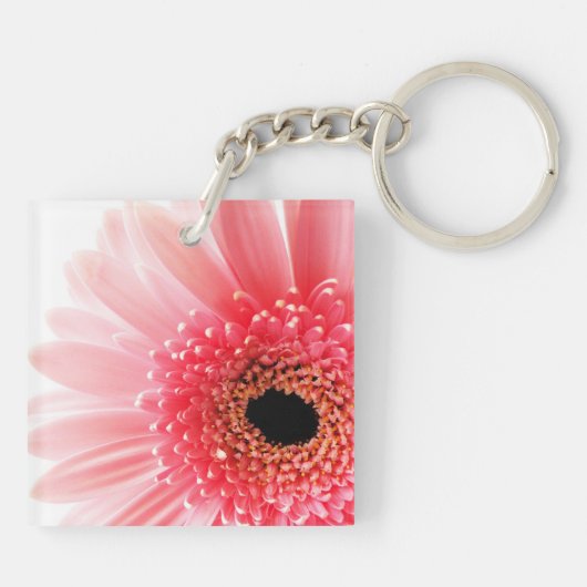 Gerbera Madelief Sleutelhanger (Achterkant)