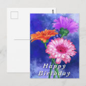 Gerbera Madelief Verjaardagskaarten Briefkaart (Voorkant / Achterkant)
