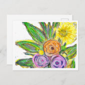 Gerbera Madeliefje Briefkaart (Voorkant / Achterkant)