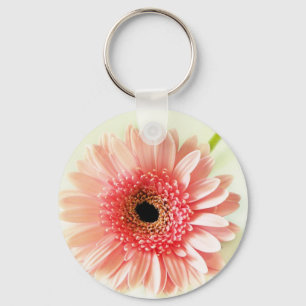 Gerbera Madeliefje Pinback Knoop Sleutelhanger