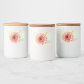 Gerbera Madeliefje Voedselcontainer Etiket (Flessen)