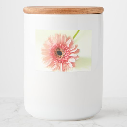 Gerbera Madeliefje Voedselcontainer Etiket (Voorkant)