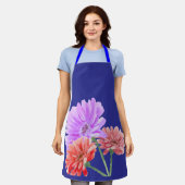 Gerbera Madeliefjes Bloem Keuken Schort (Gedragen)