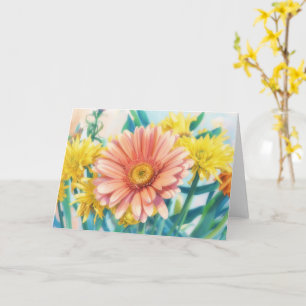 Gerbera Madeliefjes Bloemen Bloemkunst Notitiekaar Kaart