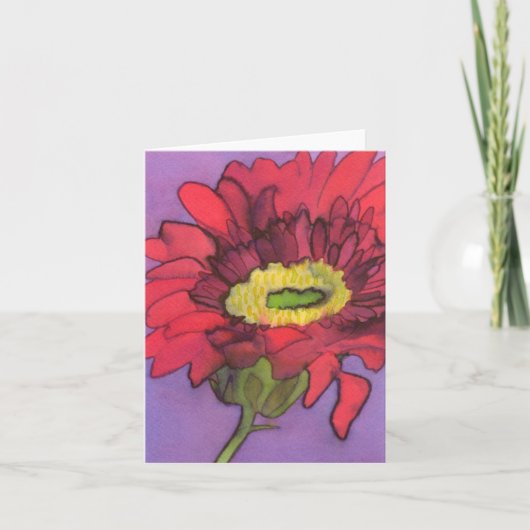 Gerbera Notecard Kaart (Voorkant)