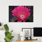 Gerbera op canvas afdrukken laten bloeien poster (Thuiskantoor)