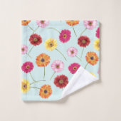 Gerbera,pink,red,orange,yellow  bad handdoek (Wasdoekje)