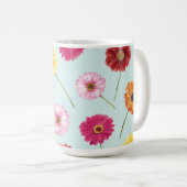 Gerbera,pink,red,orange,yellow koffiemok (Voorkant rechts)