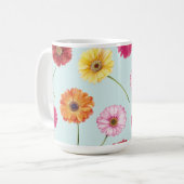Gerbera,pink,red,orange,yellow koffiemok (Voorkant links)
