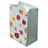 Gerbera,pink,red,orange,yellow  medium cadeauzakje (Voorkant Gekanteld)