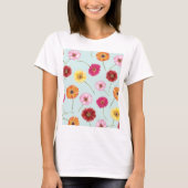 Gerbera,pink,red,orange,yellow  t-shirt (Voorkant)
