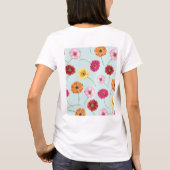 Gerbera,pink,red,orange,yellow  t-shirt (Achterkant)