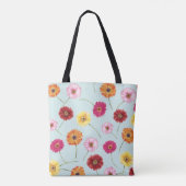 Gerbera,pink,red,orange,yellow  tote bag (Achterkant)