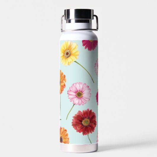 Gerbera,pink,red,orange,yellow  waterfles (Achterkant)