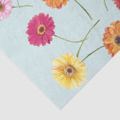 Gerbera,pink,red,orange,yellow wrapping tissuepapier (Detail)
