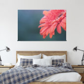 Gerbera rode bloem canvas afdruk (Insitu (Slaapkamer))