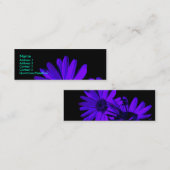 Gerbera 's nachts 2 mini visitekaartje (Voorkant / Achterkant)