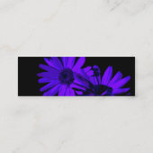 Gerbera 's nachts 2 mini visitekaartje (Achterkant)