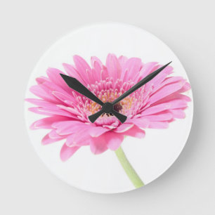 Gerbera wall klok