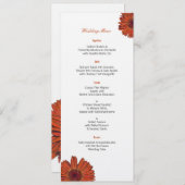 Gerbera Wedding Menu (Voorkant / Achterkant)