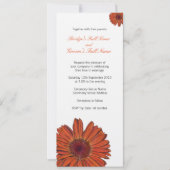 Gerbera Wedding Uitnodiging (Voorkant)