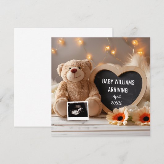 Gerberas Baby Aankondiging Social Media (Voorkant / Achterkant)