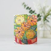 Gerberas Briefkaart (Staand voorkant)