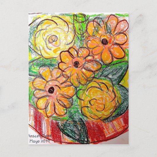 Gerberas Briefkaart (Voorkant)