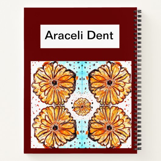 Gerberas Café Notitieboek (Achterkant)