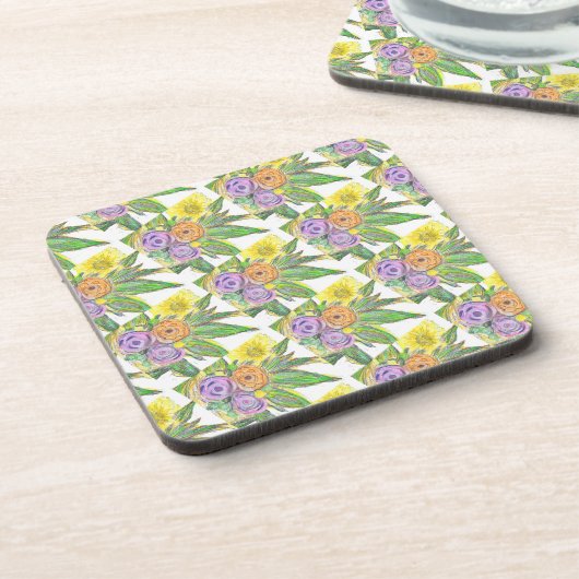 Gerberas Daisy Bier Onderzetter (Linkerzijde)