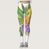 Gerberas Daisy Leggings (Voorkant)