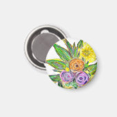 Gerberas Daisy Magneet (Voorkant / Achterkant)