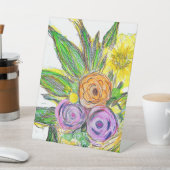 Gerberas Daisy Reclamebord Met Voetstuk (Insitu)