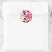 Gerberas en Chrysanthemums Ronde Sticker (Tas)