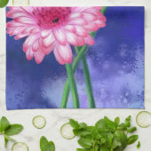 Gerberas keukenhanddoek Mooie bloemen (Gevouwen)