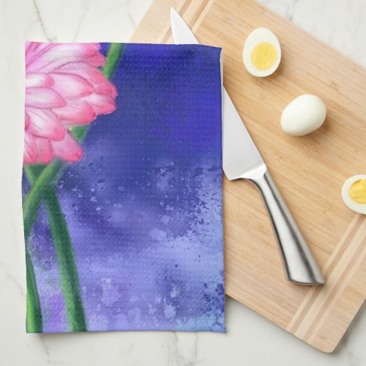 Gerberas keukenhanddoek Mooie bloemen (Quarter Fold)