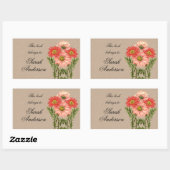 Gerberas Kraft Boek bord Stickers Dit behoort tot (Vel)