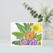 Gerbera's Madeliefje Briefkaart (Staand voorkant)