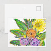 Gerbera's Madeliefje Briefkaart (Voorkant / Achterkant)
