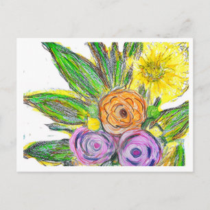 Gerbera's Madeliefje Briefkaart