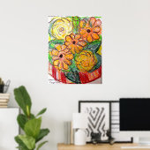 Gerberas Poster (Thuiskantoor)