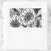 Gerberas Rechthoekige Sticker (Tas)