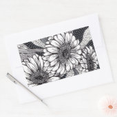 Gerberas Rechthoekige Sticker (Envelop)