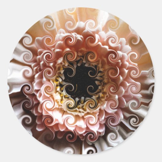 GERBERAS RONDE STICKER (Voorkant)