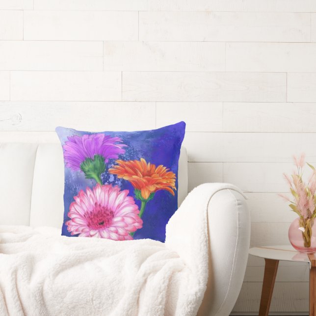 Gerberas Sierkussen Mooie Bloemen (Bank)