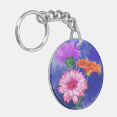 Gerberas Sleutelhanger Cadeau Mooie Bloemen (Voorkant Links)
